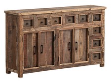 Sideboard Sumatra 4-tür Altholz rustikal Landhaus Farmer Style Anrichte Kommode