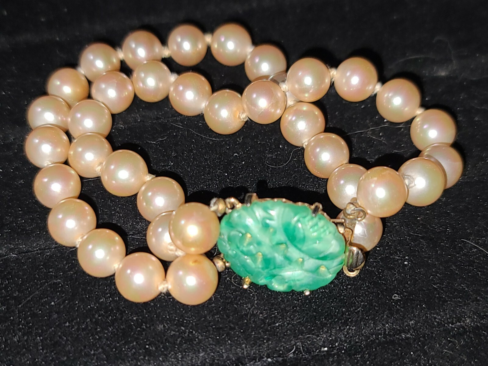 Marvella Vintage costume pearl Double Strand bracelet… Gem