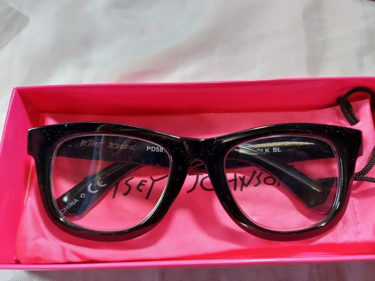 Betsey johnson thick frame reading glasses sales