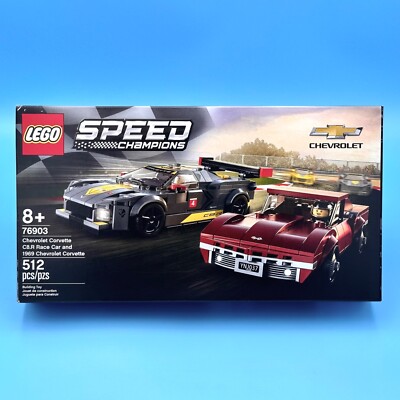 LEGO Speed Champions Chevrolet Corvette C8.R Race Car and 1969