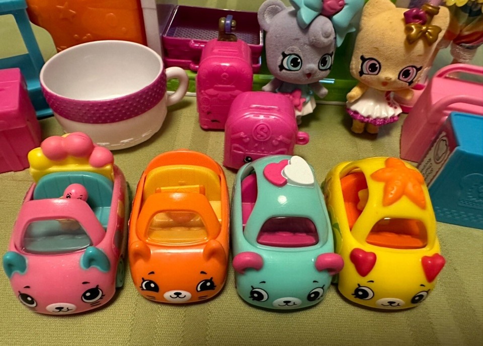 Shopkins Playset Lot Rainbow Kate Wild Style Pets Mini Cars eBay
