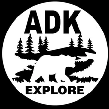 ADK Adirondacks Bear Rendering Vinyl Decals Car Window Tablet Notebook Tumblers