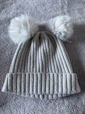 Cream Bobble Hat 0-6 Months