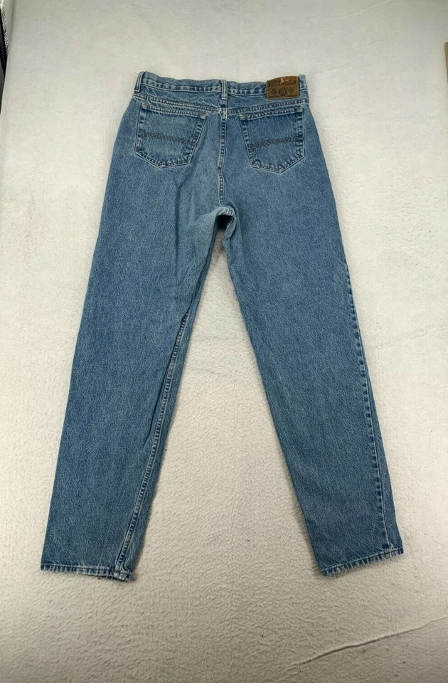 Pantalones de mezclilla John Henry para hombre talla 34 x 34 desgastados lavado claro recto desteñido Foto 2 de 4