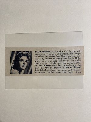 Sally Forrest Not Wanted & Wanda Hendrix Last Posse 1954 Hollywood Star Panel