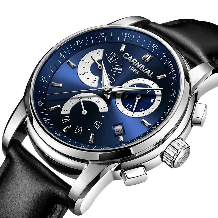 High end Mechanical watch CARNIVAL Luxury Multifunction eBay