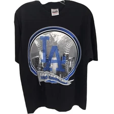 Vintage 90s Tee Shirt Pro Club Los Angeles Ca Baseball T-Shirt Sz L streetwear