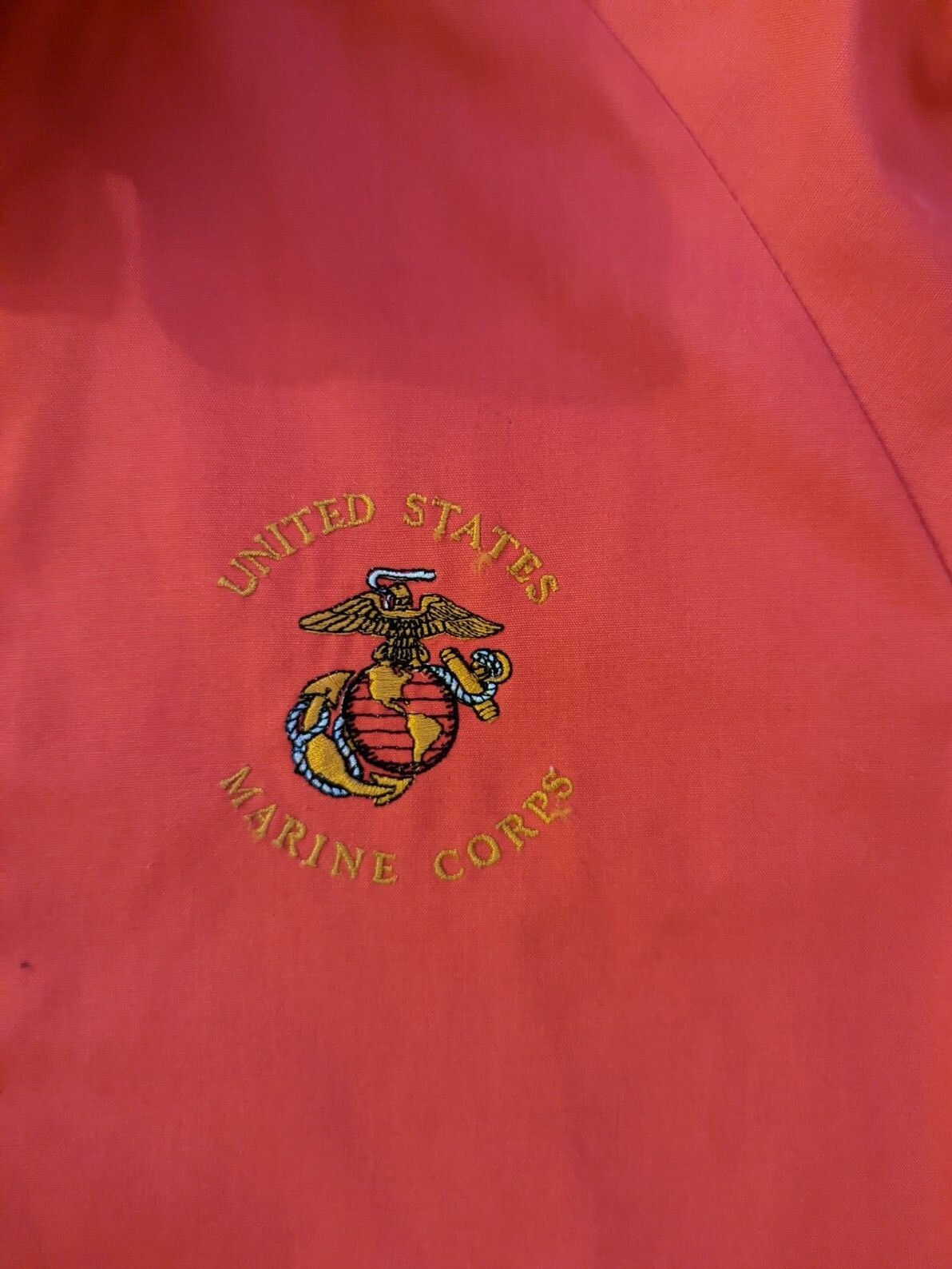 Red Usmc Jacket Unites States Marine Corps Jacket Lightweight Red Medium Unlined Coat ...