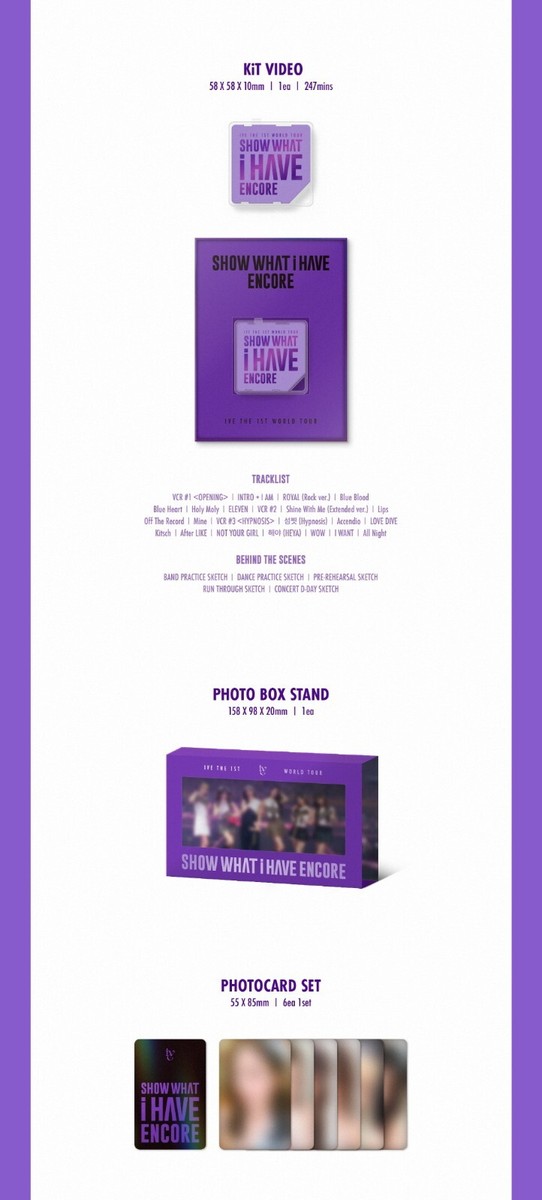 IVE - THE 1ST WORLD TOUR [SHOW WHAT I HAVE ENCORE] Blu-ray +