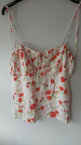 River Island Cream Heritage Print Camisole Top size 10 BNWT - Picture 3 of 9