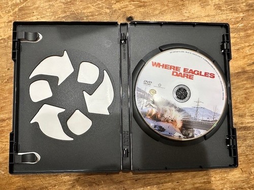 VINTAGE DVD WHERE EAGLES DARE CLINT EASTWOOD RICHARD BURTON WAR NAZIS 1968 - Foto 3 di 3
