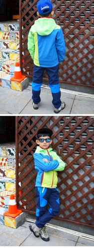 NEW Waterproof Boys Girls Breathable Soft Shell Outdoor Fleeced Trousers JY1593 - Picture 5 of 18