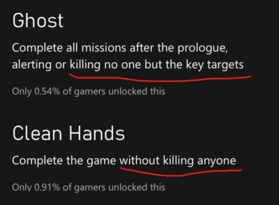 Dishonored DLC Cleaner Hands/Cleanest Hands and Ghost Achievement/Trophy Run