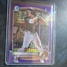 Topps 2024 Bowman Chrome Prospects Slade Caldwell Purple #BCP-21 Diamondbacks 