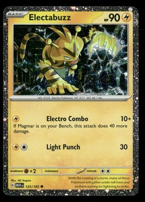 Electabuzz - (Cosmos Holo) Miscellaneous Cards & Products 125/165 MP Pokémon TCG