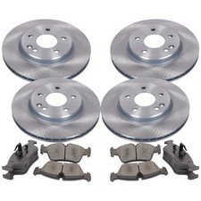 FERODO Bremsscheiben belüftet vorne+hinten+Bremsbeläge für Nissan X-Trail T30