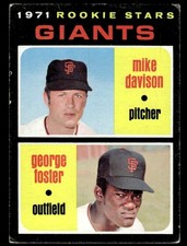 1975 TOPPS GEORGE FOSTER 276 VG RC MIKE DAVISON BASEBALL SAN FRANCISCO GIANTS