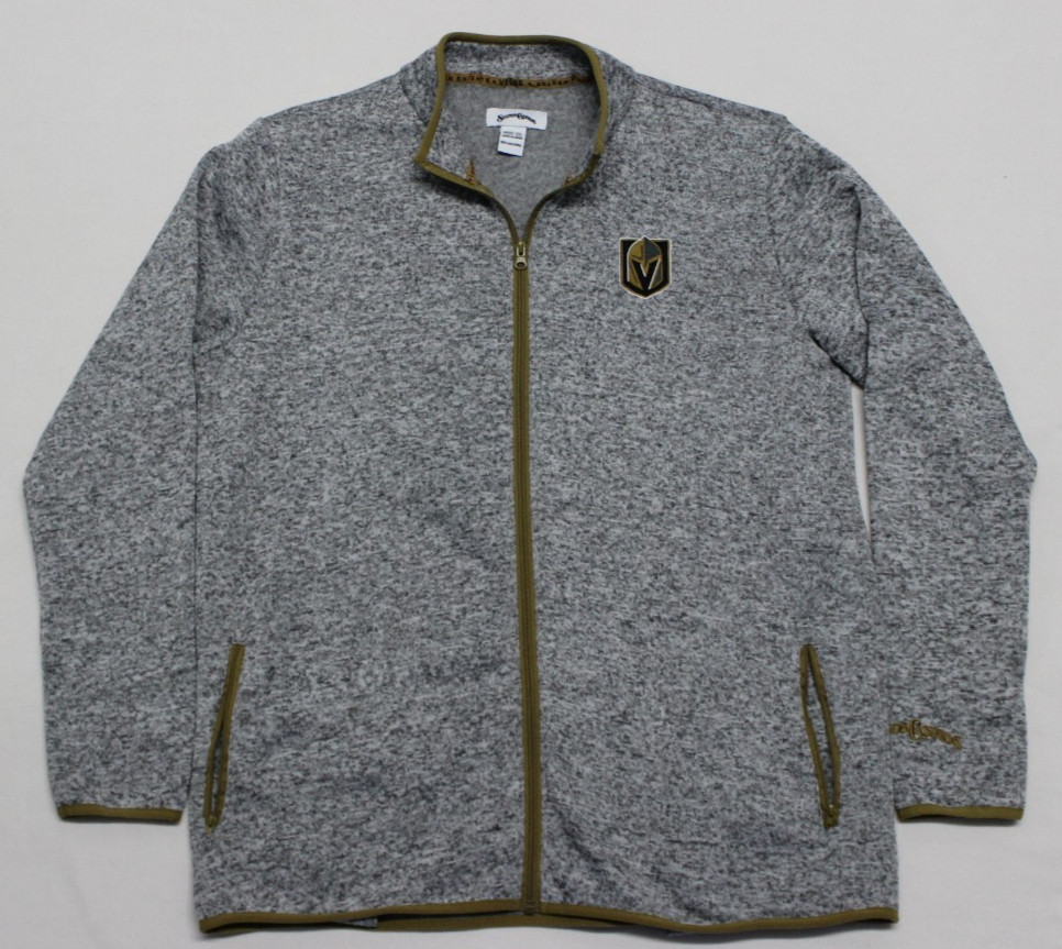 NHL Vegas Golden Knights Zip Up Jacket Men's Size 2XL Gray Gold Station Casinos