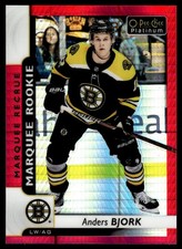 2017-18 O-Pee-Chee Platinum Red Prism Anders Bjork 041/199 Boston Bruins #172