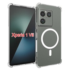 For Sony Xperia 1 VIII Magsafe Case Shockproof Airbag Transparent TPU Back Cover