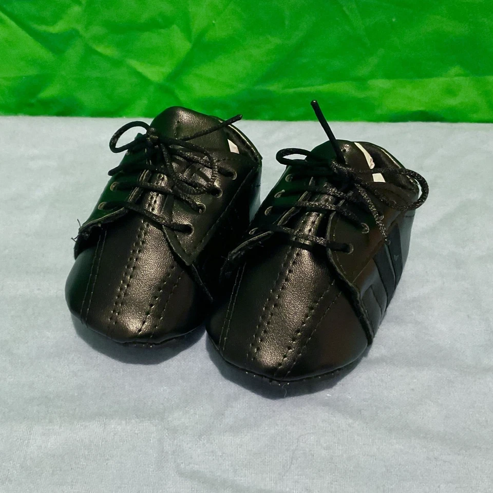 SML Jeffy títere zapatos hechos a mano hechos para lucir MUY precisos NB 0-3 meses talla Foto 2 de 4