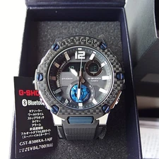 Casio G-Shock GST-B300XA-1AJF Solar GPS Watch Shock Resistant Carbon Bezel Used