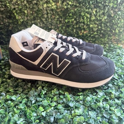 Size 8 Men New Balance 574 Core Pack - Black White New In Box Medium D Classics