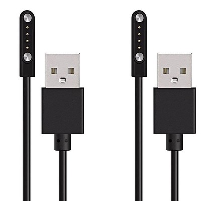 XIMAND Magnetic Charging Cable 4-Pin 7.62mm Bone 4 Pin (2pack), Black 