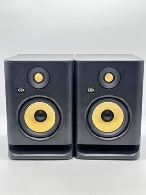 KRK Rokit 5 G4 Powered Studio Monitor Speakers Pair (2x) w/ Power Cables Black