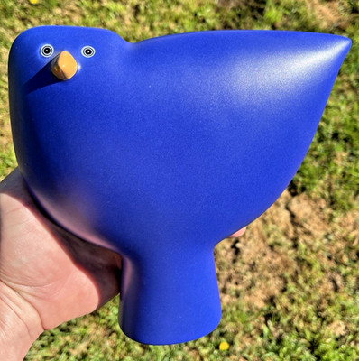 Arabia Finland Blue Bird Ceramic Figurine Parvi Flock TIMO Howard Smith 8 1/2''