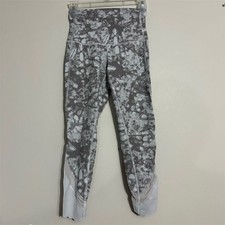 Lululemon Align High Rise Print Mesh Panel Leggings Womens Activewear Pants Sz4