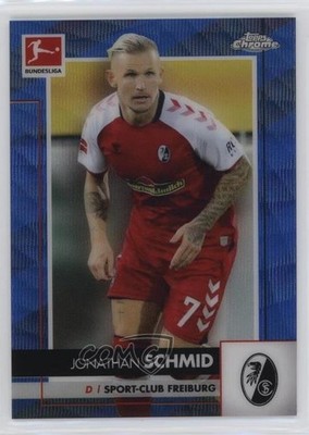 2020 Topps Chrome Bundesliga Blue Wave Refractor 80/150 Jonathan Schmid #44 0cu2