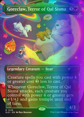 MTG Goreclaw, Terror of Qal Sisma (1229/3004) Secret Lair Drop Series LP FOIL