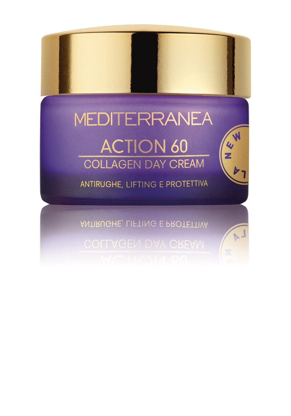 Mediterranea, Linea Action 60 Collagen Day Cream, Crema Viso Antirughe (g7b)