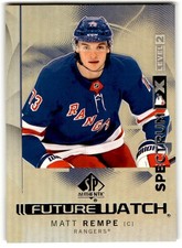 Matt Rempe 2024-25 SP Authentic Spectrum FX Gold Future Watch Rookie /50 #S-83