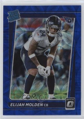 2021 Panini Donruss Optic Rated Blue Scope Prizm Elijah Molden Rookie RC yj7