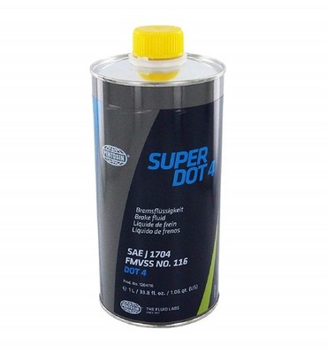 Corrosion Resistant Super Dot 4 Brake Fluid - 1 Liter, High Performance, Pack of