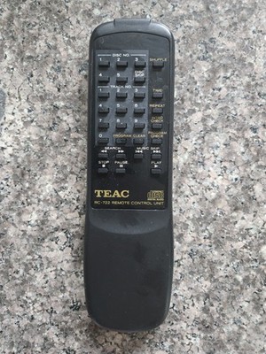 OEM GENUINE - TEAC RC-722 - REMOTE CONTROL UNIT - DD-6552 - COMPACT DISC DIGITAL