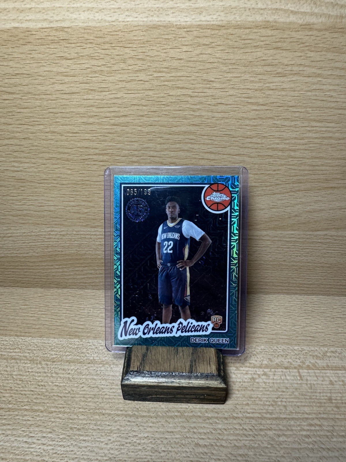🏀2025-26 Topps Derik Queen RC Aqua Mojo 65/199 Silver Pack - Pelicans 🏀