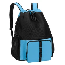 Mesh Beach Bag Backpack with Zipper Bottom, Sport Gym Backpack for Swimming, ...