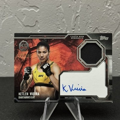 2025 Topps Knockout UFC Ketlen Vieira #KAR-KV Knockout Relics /199 Auto