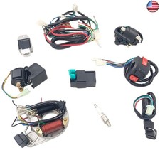 Electrics Wiring Harness Stator Coil CDI Solenoid Relay Spark Plug Switch