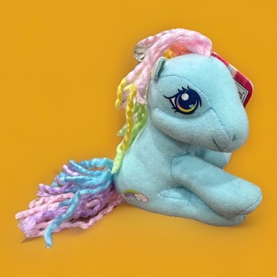 Vintage Hasbro 2004 My Little Pony 4   Plush Stuffed Animal - Rainbow Dash