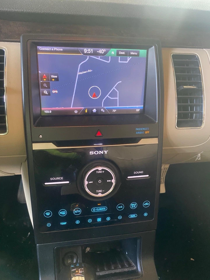 🛑 Receptor de pantalla de radio de audio Sony Ford Flex Limited 2013-2019 COMPLETO OEM Foto 3 de 4