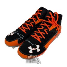 Cal Ripken Jr Ironman Autographed Under Armour Mid Cut Baseball Cleats - BAS
