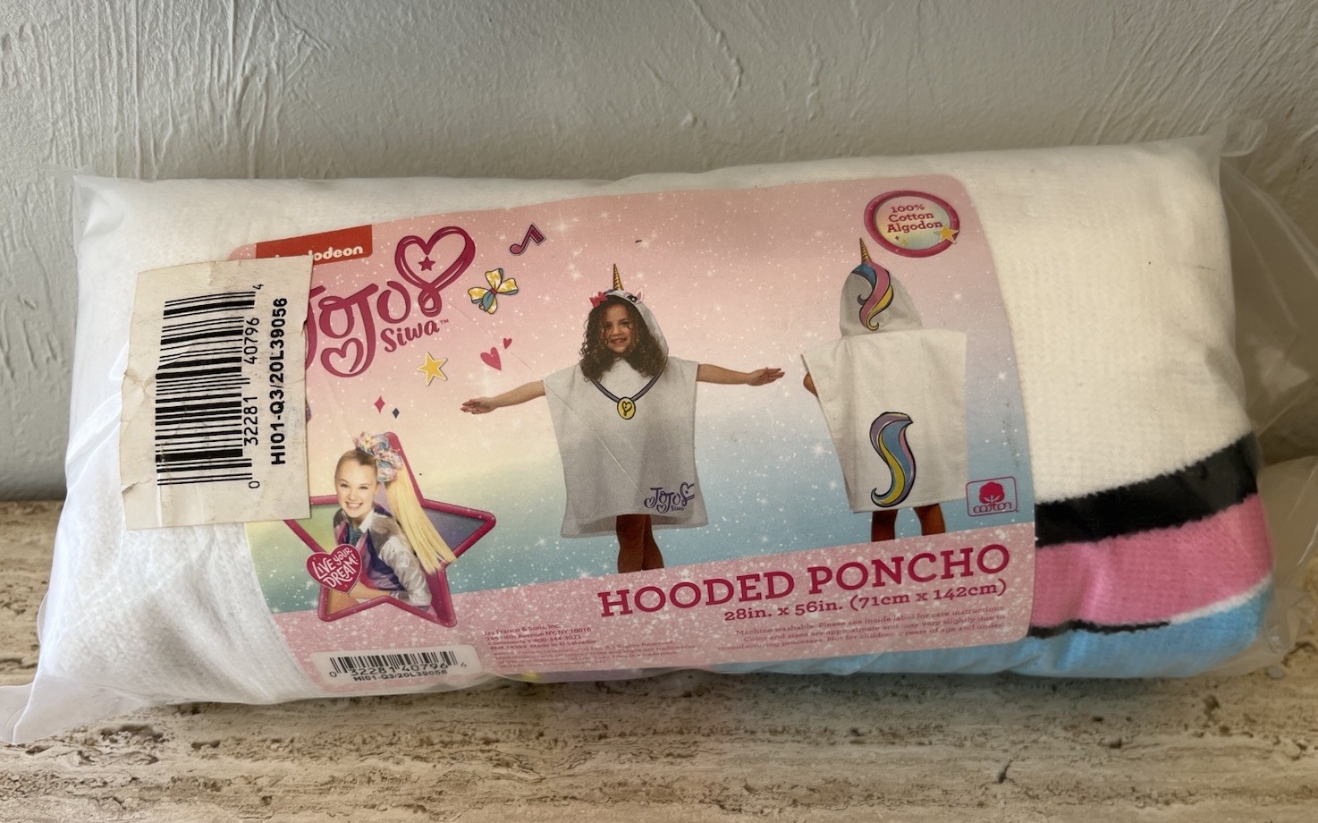Pool Beach Bath Hooded Poncho Nickelodeon - Nos