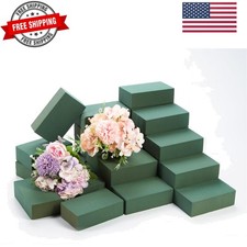 30 PCS Floral Foam Blocks, 5.5"L x 3.1"W x 1.7"H Green Dry Wet Flower Foam ...