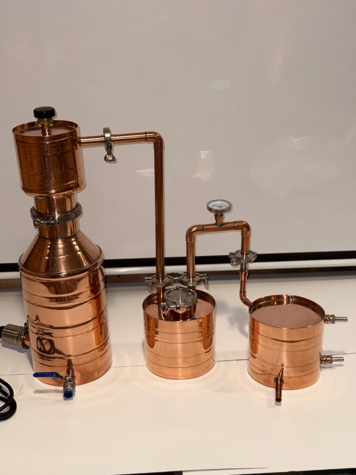 3 gallon copper moonshine still, pure copper beginner still set, electric still
