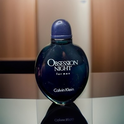 Calvin Klein OBSESSION NIGHT for Men Eau De Toilette Mini Splash 0.5 fl.oz.