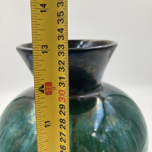 Blue Mountain Pottery große grüne Tropfglasur Vase - 33 cm hoch - Bild 14 von 15